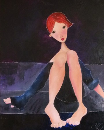 Les pieds nus - 92x73 -